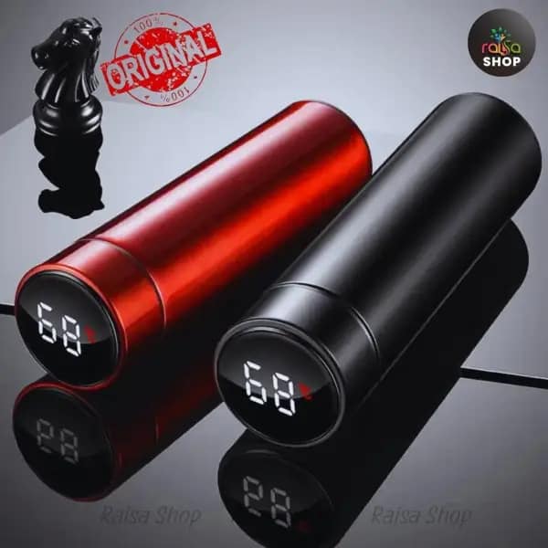 Picture of Smart Led Temperature Display Stainless Steel Water Bottle - Vacuum Insulated 500Ml - Stay Hydrated With This Smart Led Water Bottle