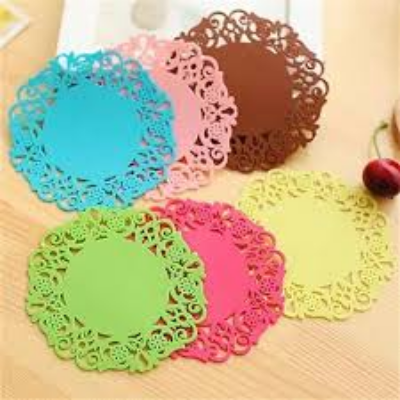 Picture of 2 Pcs Mat Silicone Placemat High Temperature Resistant Thickening Anti-Scalding Insulation Pad