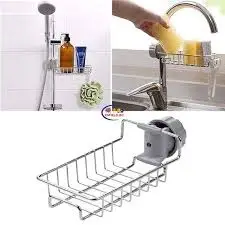 Picture of Stainless Steel Faucet Rack Kitchen Sing Organizer Holder-1Pcs