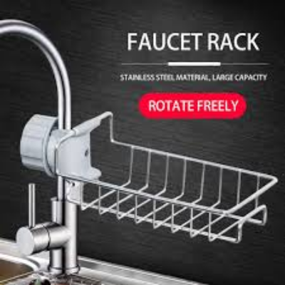 Picture of Stainless Steel Faucet Rack Kitchen Sing Organizer Holder-1Pcs