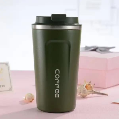 Picture of 510 Ml Stainless Steel Coffee Vacuum Flask-Coffee Mug - Enjoy Hot Coffee Anytime, Anywhere With This Insulated Stainless Steel Flask-Coffee Mug Combo