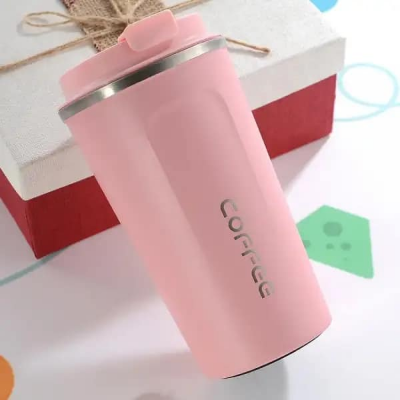 Picture of 510 Ml Stainless Steel Coffee Vacuum Flask-Coffee Mug - Enjoy Hot Coffee Anytime, Anywhere With This Insulated Stainless Steel Flask-Coffee Mug Combo