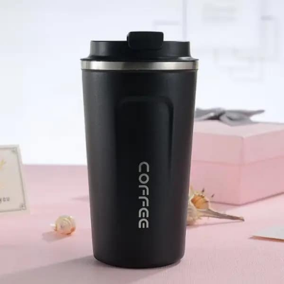 Picture of 510 Ml Stainless Steel Coffee Vacuum Flask-Coffee Mug - Enjoy Hot Coffee Anytime, Anywhere With This Insulated Stainless Steel Flask-Coffee Mug Combo