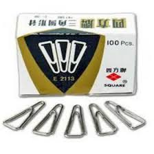 Picture of Square Triangle Paper Clip, 625, 25mm, Triangle Shape 2 Box (Pack of 50~75)