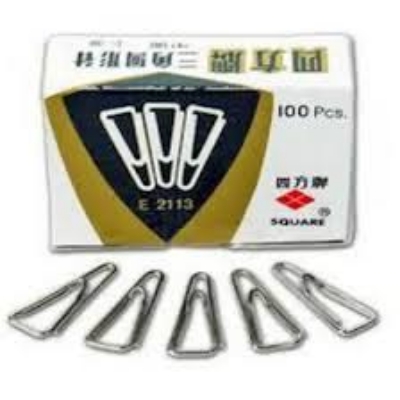 Picture of Square Triangle Paper Clip, 625, 25mm, Triangle Shape 2 Box (Pack of 50~75)