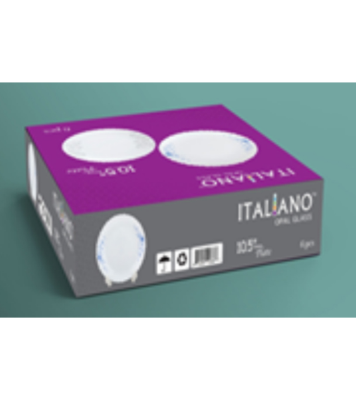 Buy 10.5" Deep Plate 6 Pcs Set- Opal flora at Best Price In Bangladesh