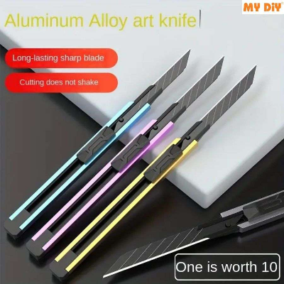 Picture of 5pc Small Metal Art Knife Handmade Knife Wallpaper Knife Good-value Household Disassembly Express Knife Paper Cutter