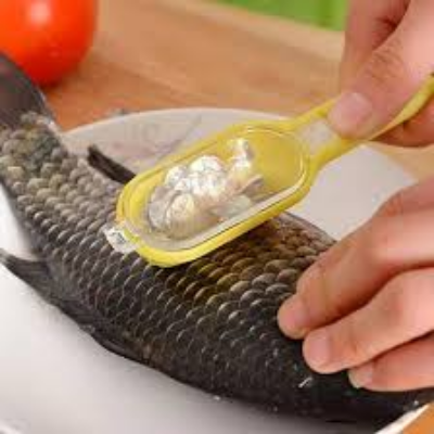 Picture of Fish Skin Brush Scraping Fishing Scale Brush Graters Fast Remove Fish knife Cleaning Peeler Scaler Scraper mutfak malzemeleri