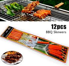Picture of Bbq Wooden Handle Skewers - 12 Pcs