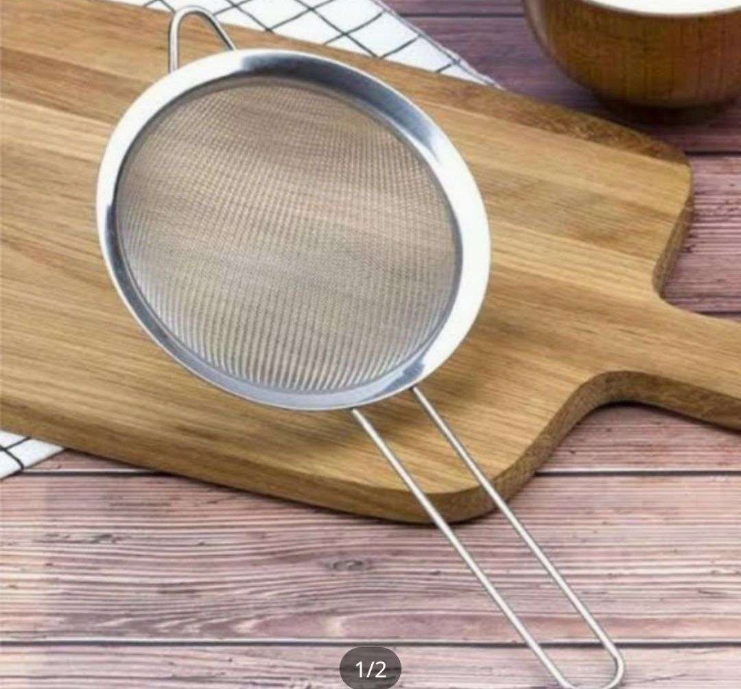Picture of Stainless Steel Fine Mesh Strainer, Colander Sieve Sifters with Long Handle