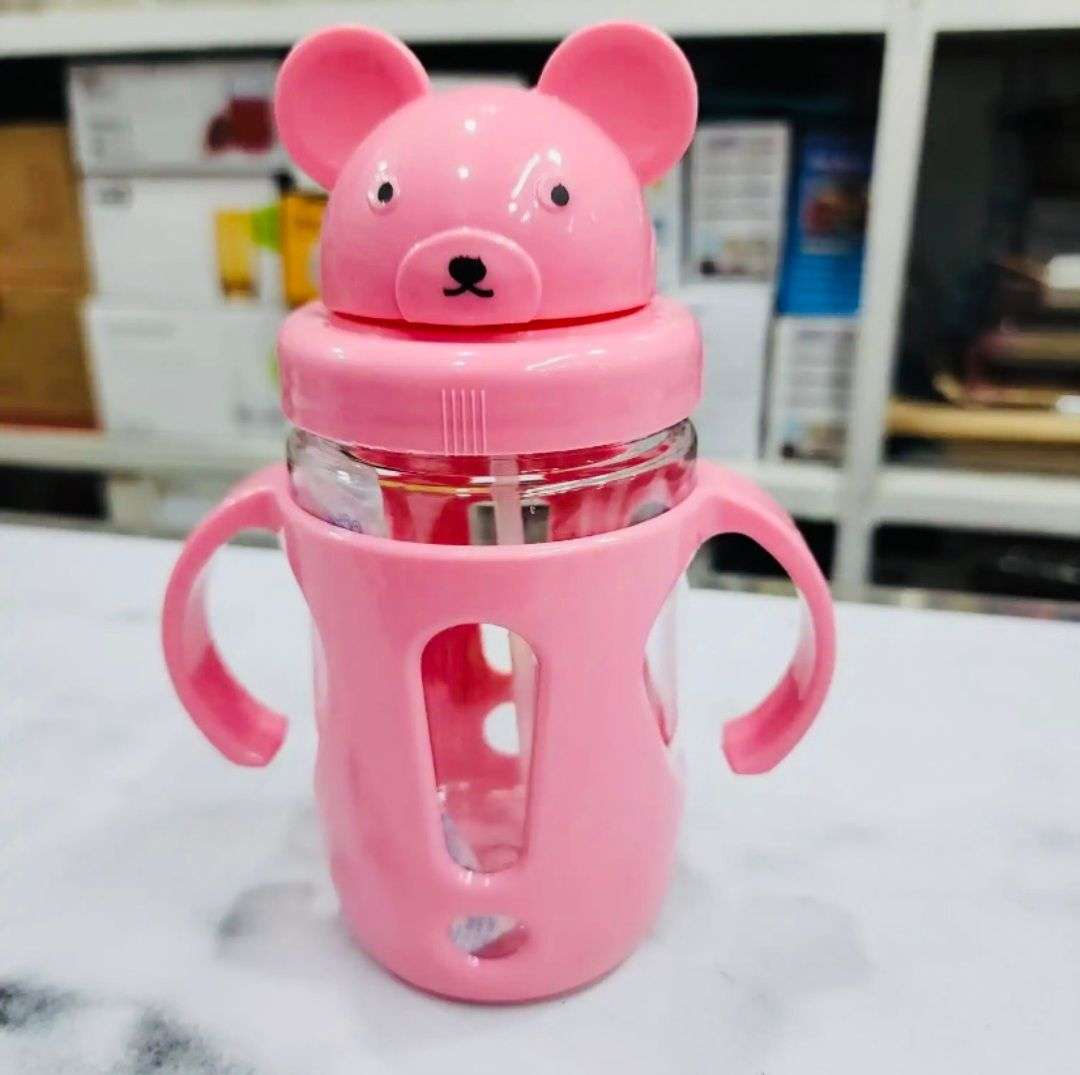 Picture of Baby Water Bottle - Food Grade Plastic, Mum Pot, Kids Water Bottle Double Handle