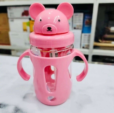 Picture of Baby Water Bottle - Food Grade Plastic, Mum Pot, Kids Water Bottle Double Handle