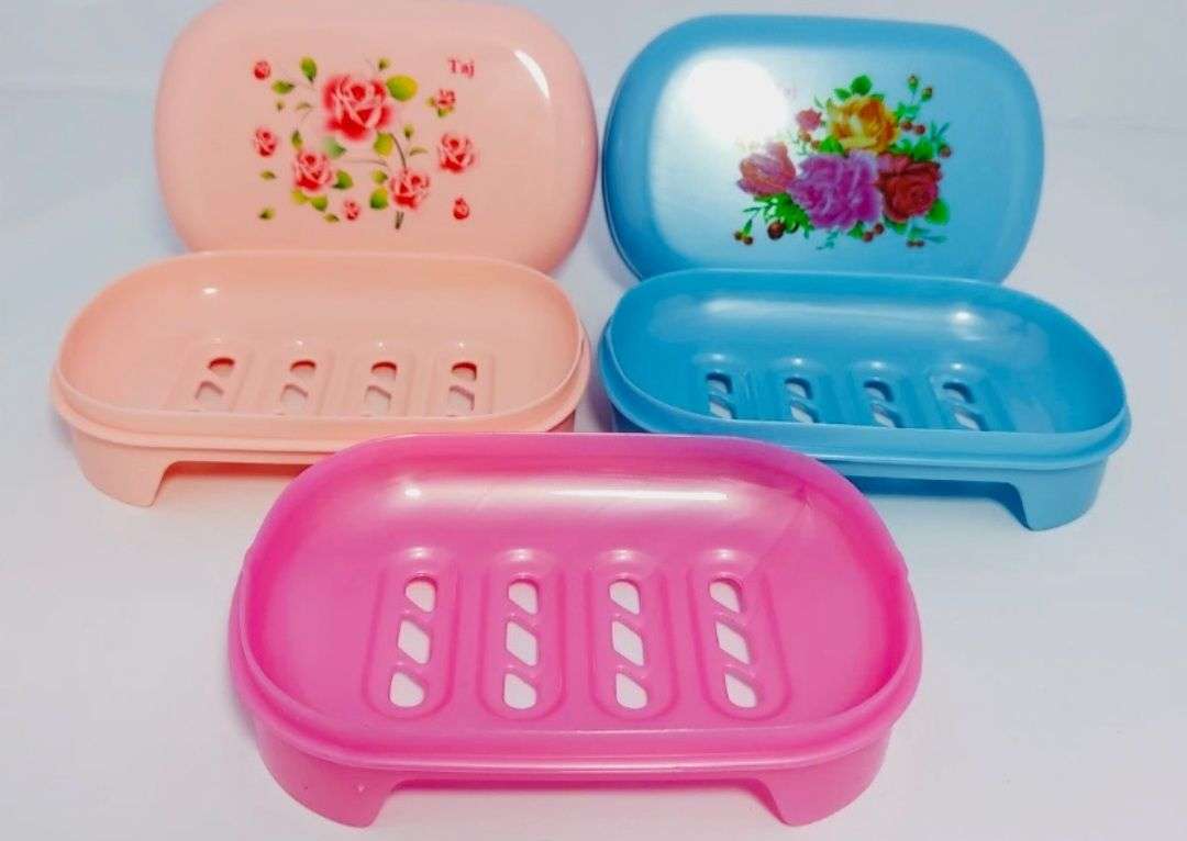 Picture of 1 Piece Plastic Box Type Soap Case for One Soap Bar with Perfectly Adjustable Lid Elegant..