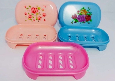 Picture of 1 Piece Plastic Box Type Soap Case for One Soap Bar with Perfectly Adjustable Lid Elegant..