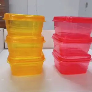 Picture of 6 Pis Plastic Mini Box Multicolor 250ml