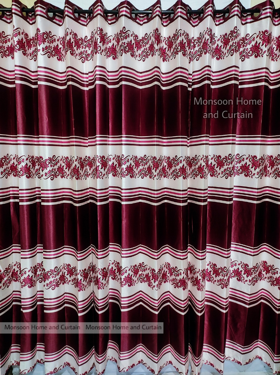 Buy Curtain Porda Synthetic curtains Indian porda window protector 45*80 inch standard size Red and white art 4 kuchi curtain Online in Bangladesh at Best Prices on Othoba.com. 