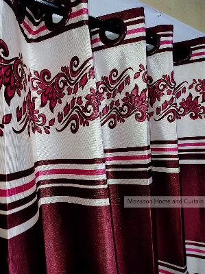 Buy Curtain Porda Synthetic curtains Indian porda window protector 45*80 inch standard size Red and white art 4 kuchi curtain Online in Bangladesh at Best Prices on Othoba.com. 