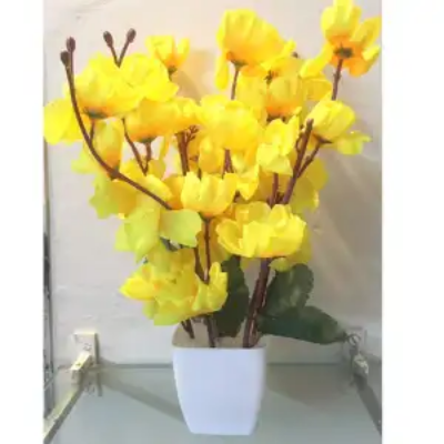 Picture of Artificial Flower Balcony Potted Plant Flowers Bouquet Wedding Home Garden Decor