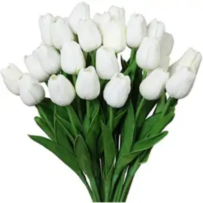 Picture of 10 Pcs Artificial Flowers Simulation Tulips fake Flowers Plastic Flowers Plants