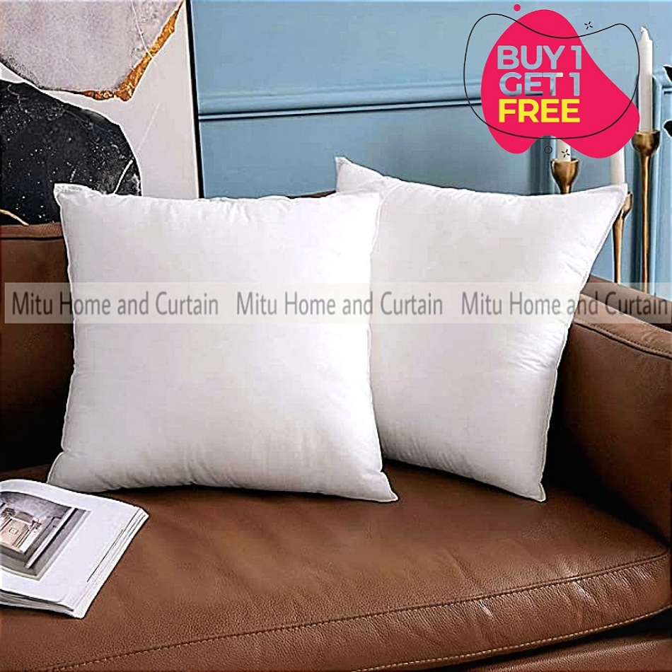 Buy Exclusive Cushion Pillow 16 inches * 16 inches | Buy 1 Get 1 Free Combo | Super White Elegance for Added Comfort Online in Bangladesh at Best Prices on Othoba.com. 