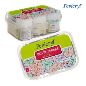 Picture of Fevicryl Acrylic Colors Lilac Kit, 60ml, 6 Shades