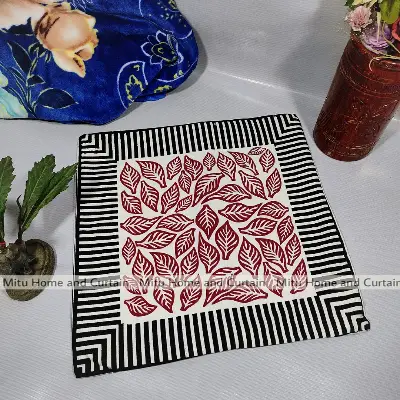 Buy Cushion Cover Full washable with Color Guarantee 100% cotton fabric and zipper facility Standard 16"X 16" size 1pcs Blue, Cream, White, Red, Brown Online in Bangladesh at Best Prices on Othoba.com