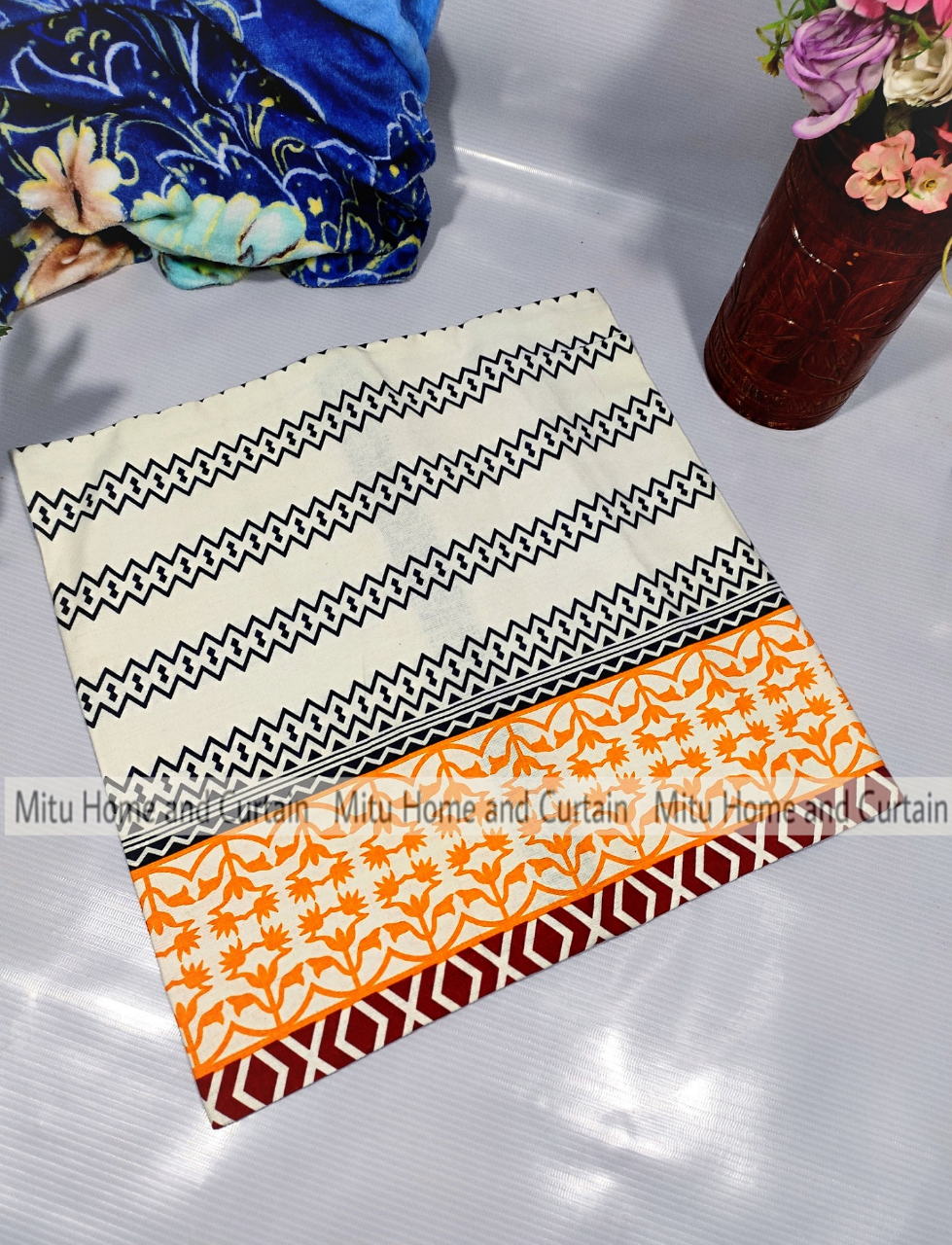 Buy Cushion Cover Full washable with Color Guarantee 100% cotton fabric and zipper facility Standard 16"X 16" size 1pcs Blue, Cream, White, Red, Brown Online in Bangladesh at Best Prices on Othoba.com