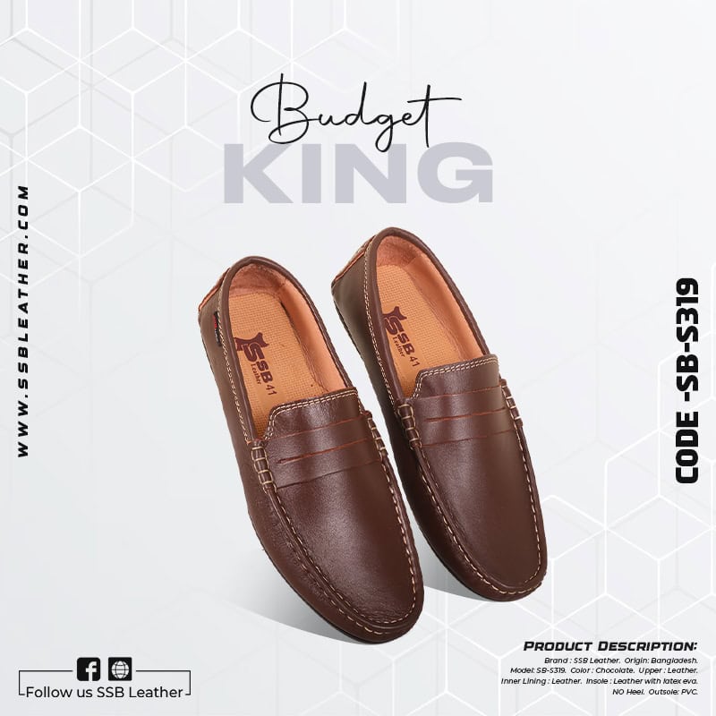 Buy SSB Leather Loafer For Men SB-S319 at Best Price In Bangladesh