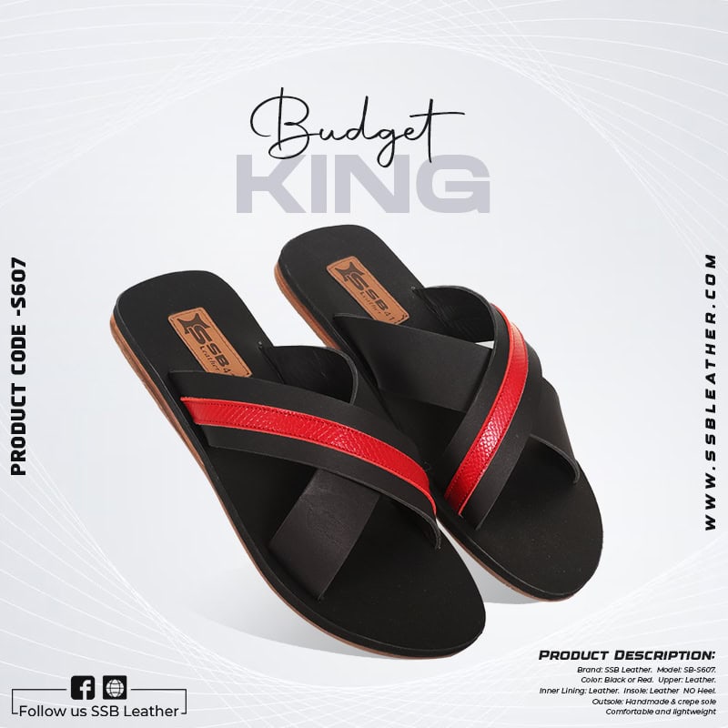 Buy Men’s Leather Sandal SB-S607 at Best Price In Bangladesh