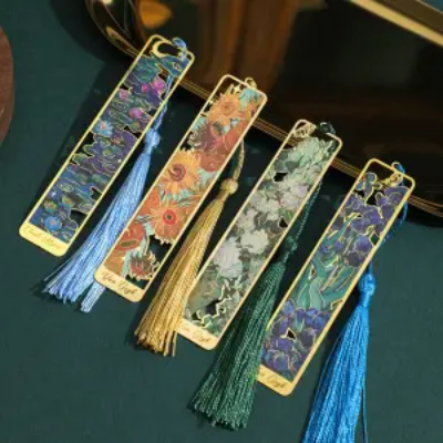 Picture of RHS Online Famous Painting Series Metal Card Bookmarks for Books Holder Share Book Markers Tab Decoration Bookmark