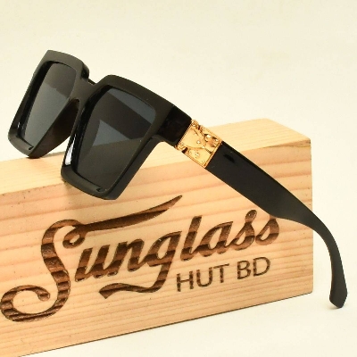 Picture of Black Tiktok Sunglass Fashion explosion sunglasses men European and American street shot net model glasses square sunglasses for men