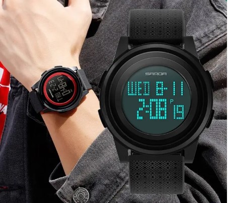 Picture of Product details of Sanda 337 Waterproof Super Slim Watch