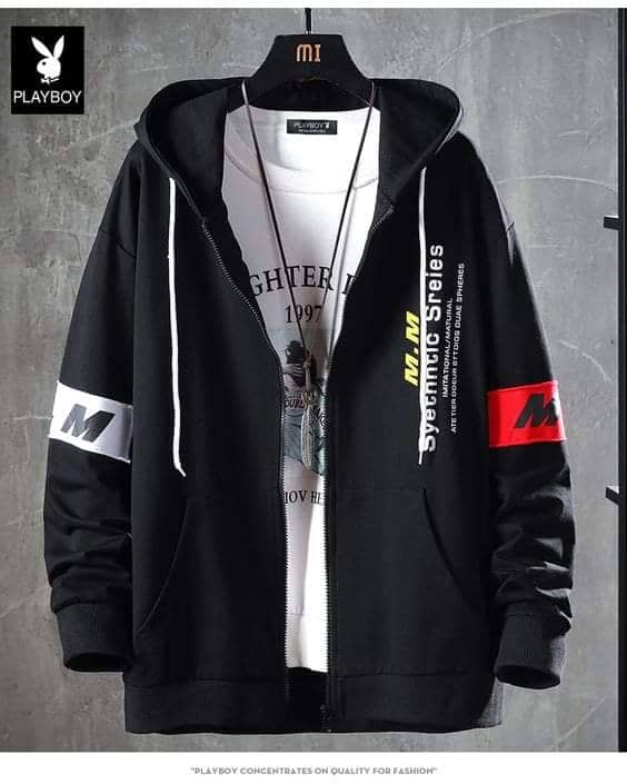 Picture of Stylish Long Sleeve Hoodie for Men - Comfortable and On-Trend