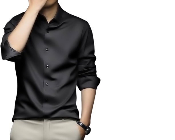 Picture of Trendsetter -Upscale Living -New Stylist Silk Long Sleeve Selemfit Shirt For Men