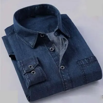 Picture of Shylish Denim Long Sleeve Casual Shirt For Men