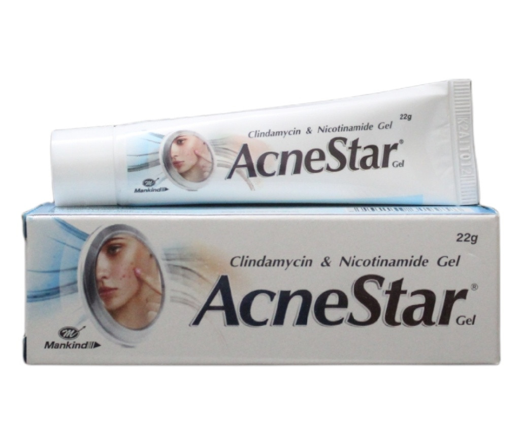 Acnestar Gel For Acne, Pimples, Whiteheads And Blackheads 22gm