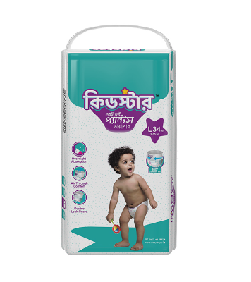 Picture of Kidstar Pant Diaper Large 34Pcs 9-18 KG
