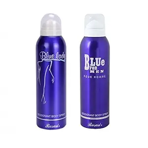 Rasasi Blue Men's and Women's (Dubai) 200 ml - Combo Pack of 2)