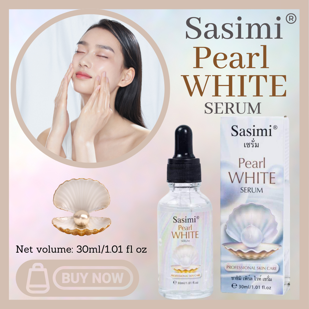 SASIMI Pearl White Serum Pearl Serum Nourishes Facial Skin (Thailand) - 30ml