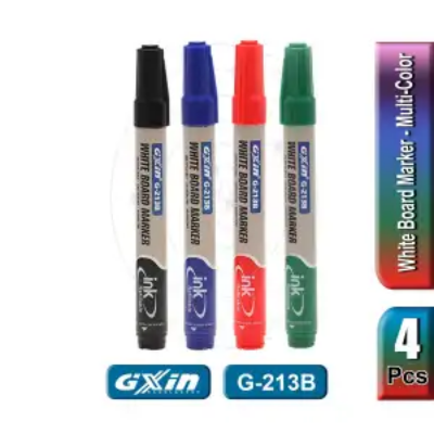 Buy Multi-Color Classic Refillable White Board Marker Pen - 4 Pieces Online in Bangladesh at Best Prices 
