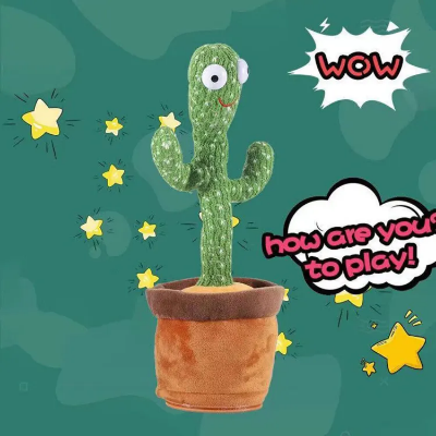 Buy Dancing Cactus Talking Cactus Stuffed Plush Toy Electronic Toy with Song Plush Cactus Potted Toy Early Education Toy for Kids at Best Price In Bangladesh