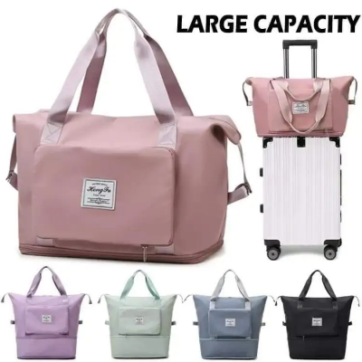 Buy Maylisacc Travel Duffle Bags for Women, Large Overnight Bag, Foldable Weekend Carry -on Tote Bag, Waterproof Gym Workout Bag for Womem with Dry and Wet Separation, Pink, Large  Online in Bangladesh