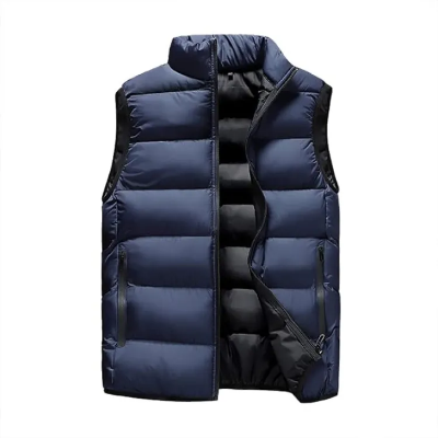 Buy Casual Vest Men Autumn Winter Jackets Thick Vests Men Sleeveless Coats Male Warm Cotton Padded Waistcoat (Size-,XXL,Xl,M)Colour=blue   Online in Bangladesh