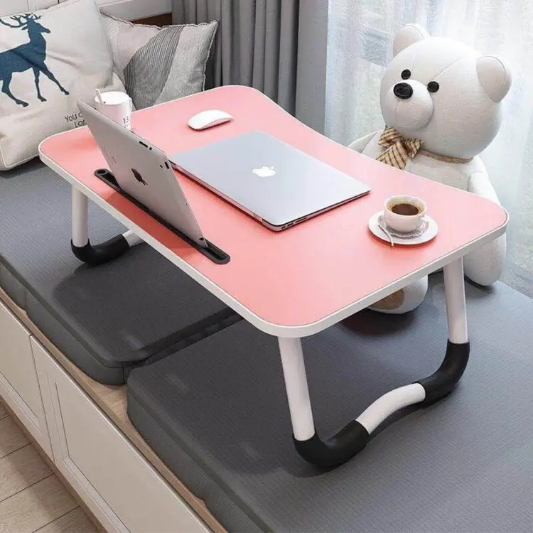 Buy Adjustable Folding Dormitory Lap Desk Portable Bed Laptop Table for Couch and Sofa, Breakfast Tray, Notebook Stand Reading Holder  at Best Price In Bangladesh