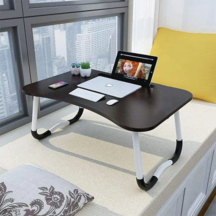 Buy Adjustable Folding Dormitory Lap Desk Portable Bed Laptop Table for Couch and Sofa, Breakfast Tray, Notebook Stand Reading Holder  at Best Price In Bangladesh