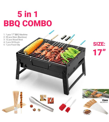 Buy Bbq Portable Barbecue Grill 17 Inch at Best Price In Bangladesh