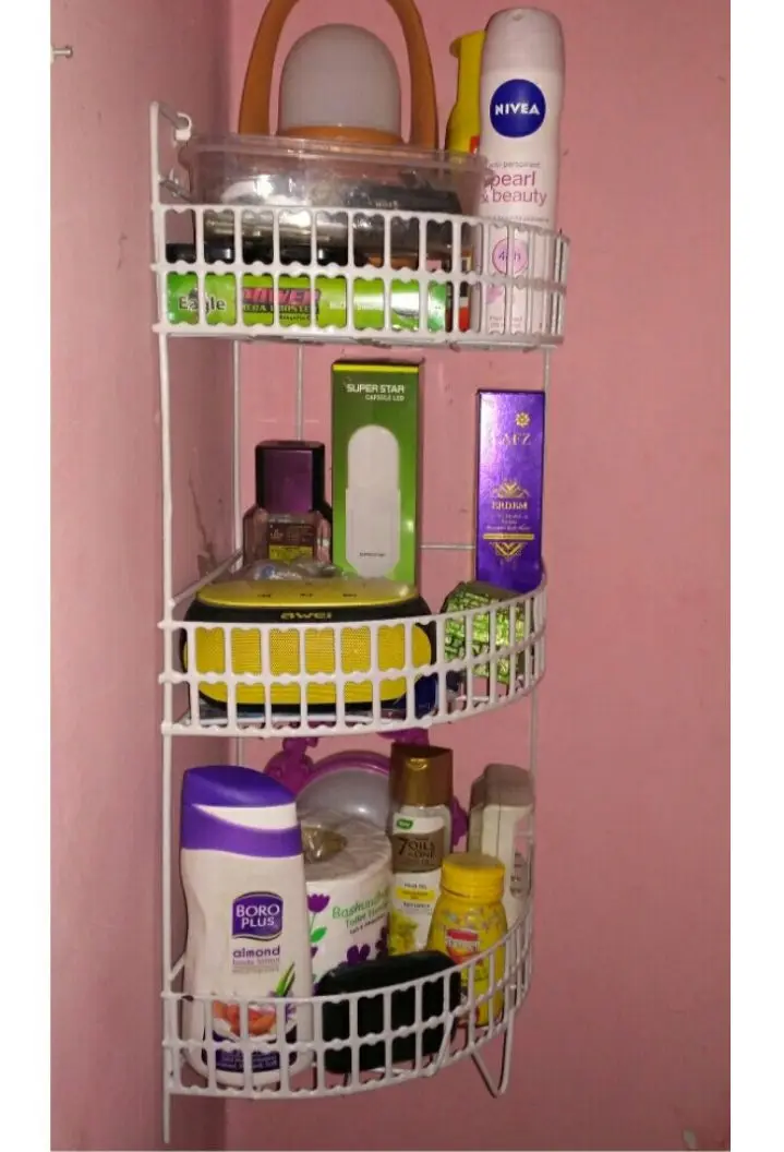 Buy 3 Layer metal Corner shelves spice jar pot rack at Best Price In Bangladesh