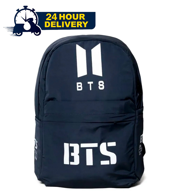 Picture of New BTS Dark Navy Blue Color Backpack