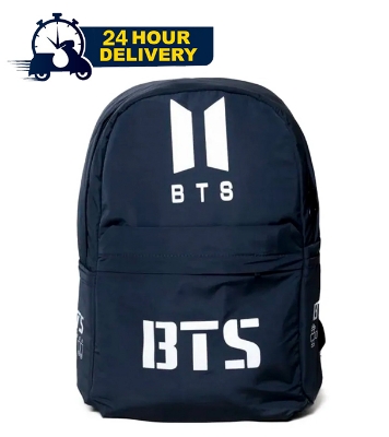 Picture of New BTS Dark Navy Blue Color Backpack