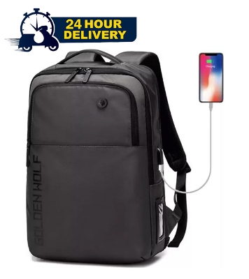 Picture of Classic Urban Backpack Golden Wolf Gb00399 With Usb Port, Three Compartments, For Laptop 15.6 ", 20l
